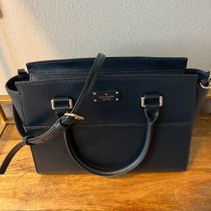 Kate Spade Navy Leather Satchel